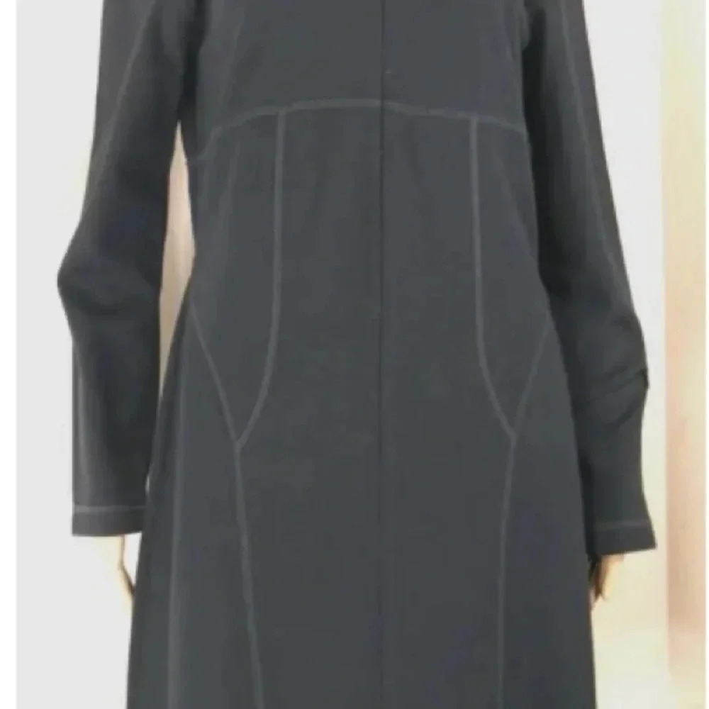 Athleta Cassidy Ponte Dress Size Small Tall Stretch Contrast Stitch Half Zip. - Picture 4 of 7